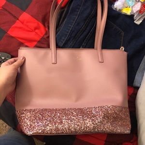 Large Kate Spade tote in Dusty Peony